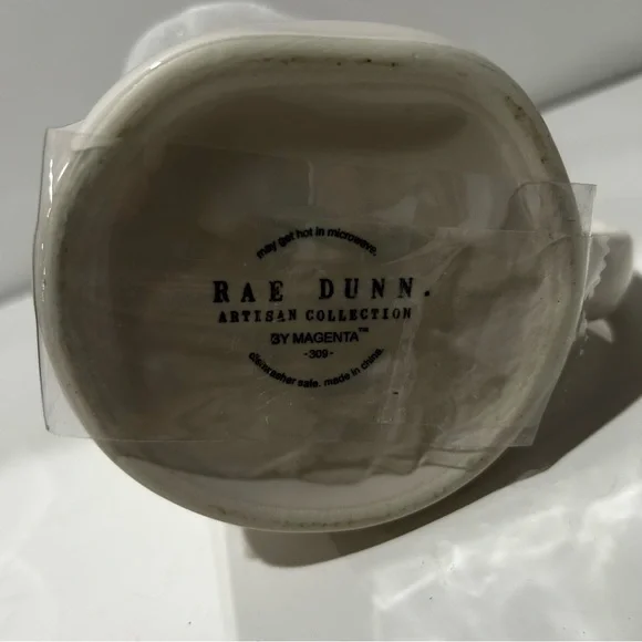Rae Dunn Jingle Bells Mug with Topper